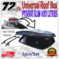 Pentair Roofbox PT5808 Slim Glossy Roof box With Roof Rack XL SIZE 420L Alza Aruz Wish Livina Almera Innova Avanza CRV
