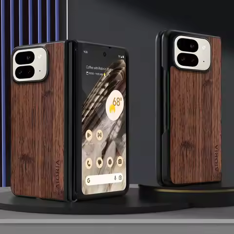 Cover Case for Google Pixel 10 9 Pro Fold Straight Wood Grain PU Leather phone cover for Google pixe