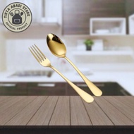 6 Pcs Stainless Steel Gold Tablespoons (6 Pieces)