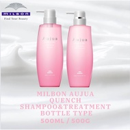 [MILBON] 【Bottle】Aujua QUENCH Shampoo 500ml Treatment 500g [Direct from Japan]