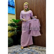 AAISY BAJU KURUNG MODERN PLAIN LACE RAYA 2022 / baju kurung kanak - kanak perempuan / murah / ironle