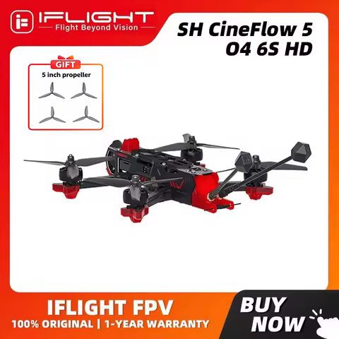 iFlight CineFlow 5 O4 6S HD 5inch Drone BNF with O4 Air Unit Pro / XING2 2207 2050KV motor for FPV c