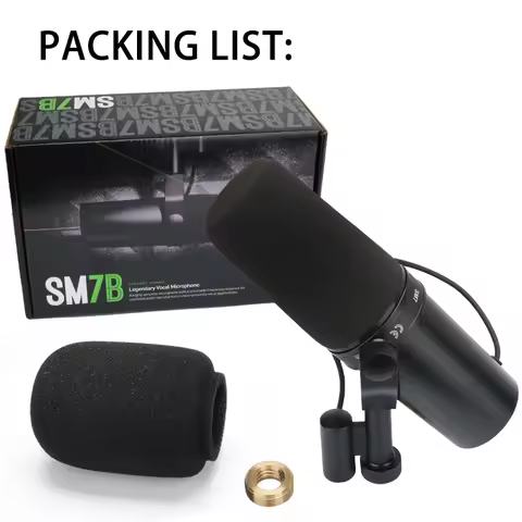 Professional Podcast Heart-Shaped Dynamic Microphone SM7B Built-in Preamplifier Used For Stage/Podca