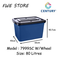 Century Storage Box With Wheel 80 Litres - 7999SC
