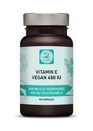 Kala Health Vitamin E 450 IU 400mg Tocopherol + Tocotrienol Vitamin E Vegan - Alpha Tocopherol + All
