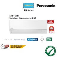 Panasonic Aircond Non Inverter PN Series R32 Air Conditioner 1HP 1.5HP 2HP 2.5HP Air Cond 冷氣機 空調 CS-PN9WKH CS-PN12WKH