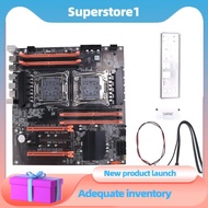 X99 Dual CPU Motherboard+ Cable+Switch Cable+Baffle+Thermal Grease LGA 2011 DDR4 Support 2011-V3 CPU