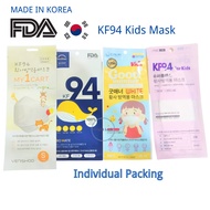 Made in korea kf94 korea kids mask korean kids mask 4ply venishoo good manner biomate super class 1pcs white kid mask