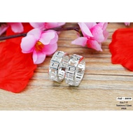RH108 Double C Fortune Abacus Thick Ring 925 Sterling Silver Lucky Sempoa Silver Original Cincin Lel