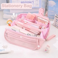 AHOUR1 Pencil Cases, Minimalism Large Capacity Pencil Bag, Korean Waterproof Cosmetic Pouch Pencil Holder Stationery