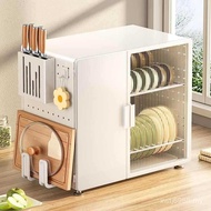 Put Drain Countertop Rack Shelf Plate Storage Dishes Household Kitchen Multifunctional Cupboard Cupb