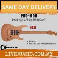 Charvel Pro-Mod DK24 HSH CM Mahogany Electric Guitar, Caramelized Maple FB, Natural