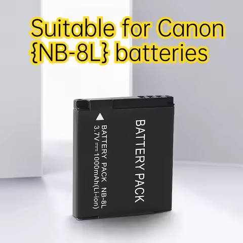 NB-8L Battery 1000mAh for Canon IXUS 105 130 115 A3100 A3200 A3300, Replacement Li-ion Battery with 