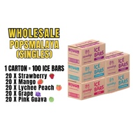 POPS MALAYA Ice Bars Popsicles Carton of 100s