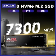 Ổ cứng lưu trữ thể rắn nội bộ tốc độ truyền cao dễ sử dụng phổ 1/2/4TB 980 Pro PCIe 4.0 NVMe M.2 Ổ c