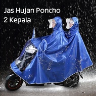 Lebih Besar Dan Kental 1.9m Bisa Memakai Jas Hujan Motor / Raincoat Poncho / Jas Hujan Motor Keren F