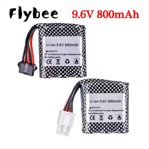 9.6v Li-ion Battery for 9115 9116 S911 S912 RC Car Truck Spare Upgrade 9.6V 800mah Rechargeable batt