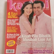 Majalah Wanita Kartini Desember 2004 cover model Ina & Jeremy Thomas