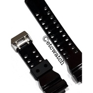 gearrichshop สาย G-SHOCK สีดำเงา เทียบแท้ ใส่ได้พอดี ใส่ได้กับรุ่น GA-100 GA-110 GA-120 GAX-100 GD-1