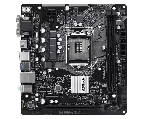 ASROCK H410M-HDV Motherboard Intel H410 LGA 1200 DDR4 64GB M.2 support i9-10900F i5-10600 i5-10400 i