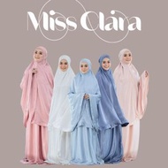 [FREE BOX]Telekung Satin Velvet Miss Clara by Hanna Mirae