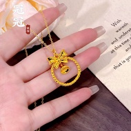 916 gold Palace Bell Pendant/ Bow Bell Hollow Pendant Lock diy bead chatm gold 916/22K