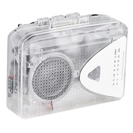 Transparent Cassette Player FM/AM Radio External Speaker Stereo Player Tape