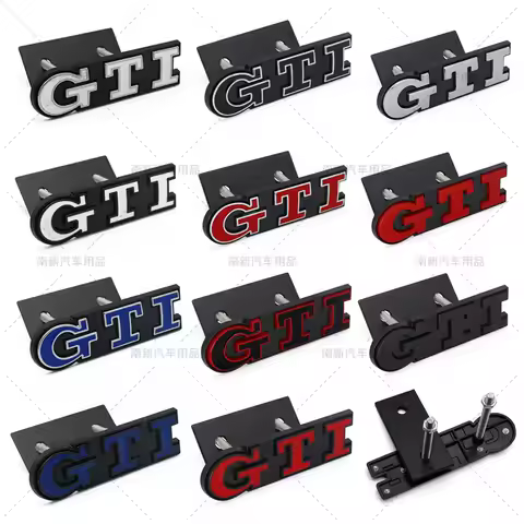 3D Metal Car Grille Sticker GTI Emblem For Volkswagen Golf 5 Polo Golf 7 5 6 Mk6 7 R 7 Gtd Mk7 Mk4 M