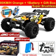 4WD RC Car 4x4 Off Road Drift Racing Cars 50/ 80KM/h Super Brushless High Speed Waterproof Truck Rem