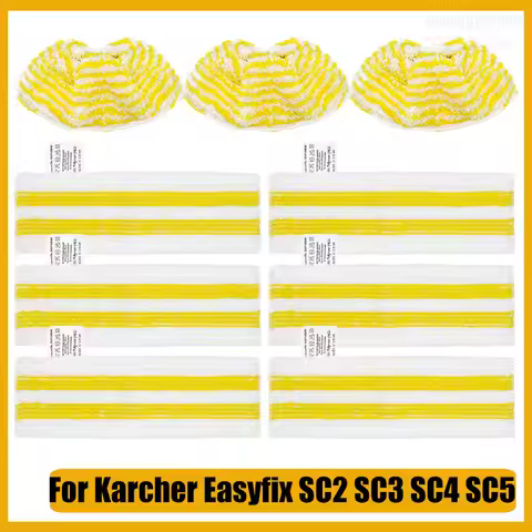 For Karcher EasyFix SC2 SC3 SC4 SC5 Handheld Vacuum Cleaner Parts Microfibre washable Steam Mop Rags