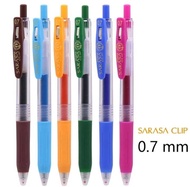 ปากกาเจล Zebra SARASA CLIP Pen 0.7 mm.