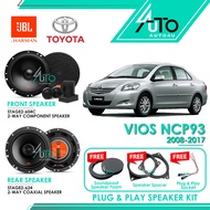 JBL Speaker Toyota Vios NCP93 2008-2017 Plug & Play Car Speaker PNP Front Rear Stage2-624 Stage2-604