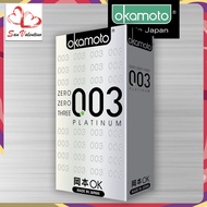 [San Valentino] Okamoto 003 0.03 Platinum Condoms Pack of 10s or option for Bulk Discount Purchase for up to 3 packs - Discreet Packaging assurance