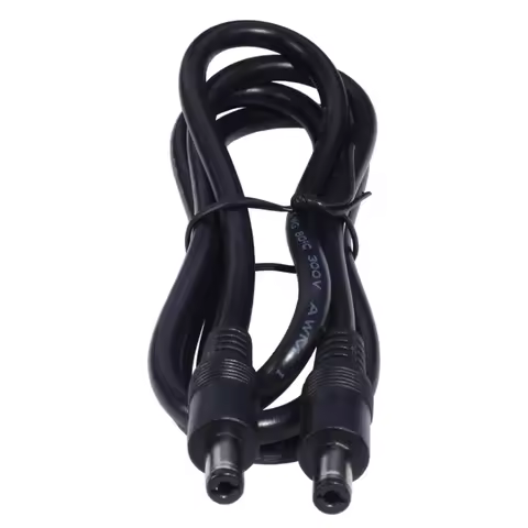 DC5521 to DC5521 Cable Cord,18AWG DC5.5m 2.1mm Male Plug to Male Power Supply Adapter Wire for LED L