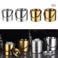 NEX Insulated Ice Buckets With Lid Double Wall Party Beverage Tub Stainless Steel Ice Buckets for Ho