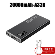 Powerbank 100000mAh heavy duty original A34B PD66W fast charging Power bank 100000mAh 200000mah Mic