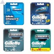 Gillette Mach 3 Turbo Razor Cartridges 4s / Gillette Mach 3+ Cartridges 6s