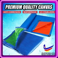 Blue Orange / Blue Green Canvas Tarpaulin Sheet Tarpaulin Canvas Sheet Lorry Canvas ( 30' - 40' ) Pa