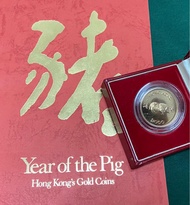 1976-1987 香港十二生肖1983年豬紀念金幣