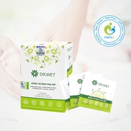 Khăn y tế vệ sinh (25 gói) hỗ trợ làm sạch khử mùi vùng kín phụ nữ tiện lợi DR.WET Việt Nam