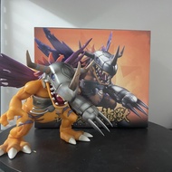 Digimon Metal Metalgreymon 18cm PVC Figure Statue Garurumon wargreymon MetalGarurumon Omnimon Omegam