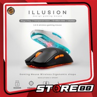 (ลดล้างสต็อค_Store88) Neolution E-Sport Gaming Mouse ILLUSION เมาส์เกมมิ่ง เมาส์เล่นเกมส์ไร้สาย น้ำหนักเบา มี 6 ปุ่ม