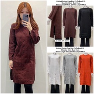 Women Long Blouse Knitted Cotton