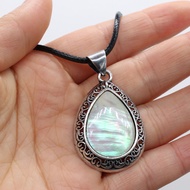 Wholesale Natural Stone Necklace Water Drop Crystal Opal Necklace Fashion Pendants Necklace Reiki he