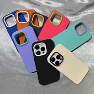 3 in 1 Shockproof Phone Case For iPhone 13 12 11 14 Pro Max XR XS X 8 7 Plus SE 2020 Liquid Silicone Phone Casing Soft Cover