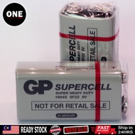 *(Original) Ori • GP 9V ZINC / ALKALINE BATTERY • 9V • 6F22 • 1604S  •
