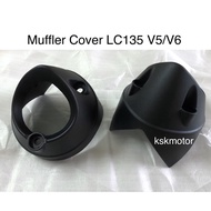 LC135 V5/V6 Muffler Cap/Exhaust pipe Cover(Black)(ekzos cover moto lc135 ori ekzos cutting standard 