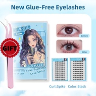 KUESICR Cluster False Eyelashes Extra Strong Black Glue Lightweight Reusable And It's Worth It.