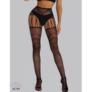 HITAM Sexy STOCKING SET Sexy Net LACE PREMIUM Black AC44