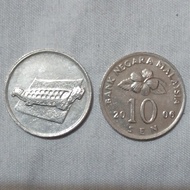 Uang Koin 10 Sen Malaysia Congklak 2006